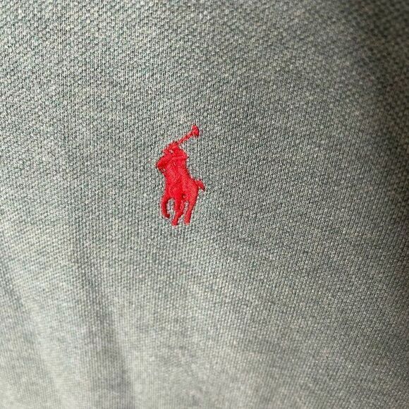 Polo Ralph Lauren Shirt Mens XXL Green Polo Buttons Short Sleeve Custom Fit - Picture 4 of 8